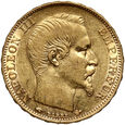 Francja, Napoleon III, 20 franków 1859 A, Paryż