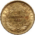 Francja, Napoleon III, 20 franków 1859 A, Paryż
