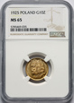 II RP, 10 złotych 1925, Bolesław Chrobry, NGC MS65 #RK