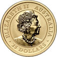 Australia, 25 dolarów 2020, Kangur, 1/4 Oz Au999