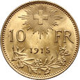 Szwajcaria, 10 franków 1915 B, Berno, Helvetia