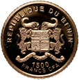 Benin, 1500 franków 2013, Intronizacja Wilhelma 0,5 g Au585