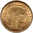 1604. Francja, 10 franków 1912, Kogut