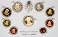 Watykan, zestaw 9 monet euro 2012, Benedykt XVI, stempel lustrzany