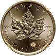 Kanada, 50 dolarów 2016, Liść klonu, 1 uncja złota