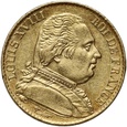 Francja, Ludwik XVIII, 20 franków 1814 A, Paryż