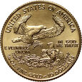 USA, 10 dolarów 1995, Gold Eagle, Filadelfia, 1/4 uncji złota