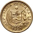 Peru, 1 libra 1920, Lima