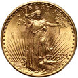 USA, 20 dolarów 1924, Filadelfia, St. Gaudens, PCGS MS62