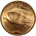 USA, 20 dolarów 1924, Filadelfia, St. Gaudens, PCGS MS62