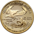 USA, 10 dolarów 2006 W, West Point, Gold Eagle, 1/4 uncji złota