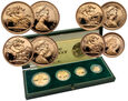 Wielka Brytania, Elżbieta II, zestaw złotych monet 1980  / [M]