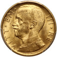 Włochy, Wiktor Emanuel III, 50 lirów 1932-X R, Rzym, MS64