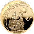 Francja, 200 euro 2011, Jacques Cartier, 1 uncja złota