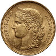 Szwajcaria, 20 franków 1892 B