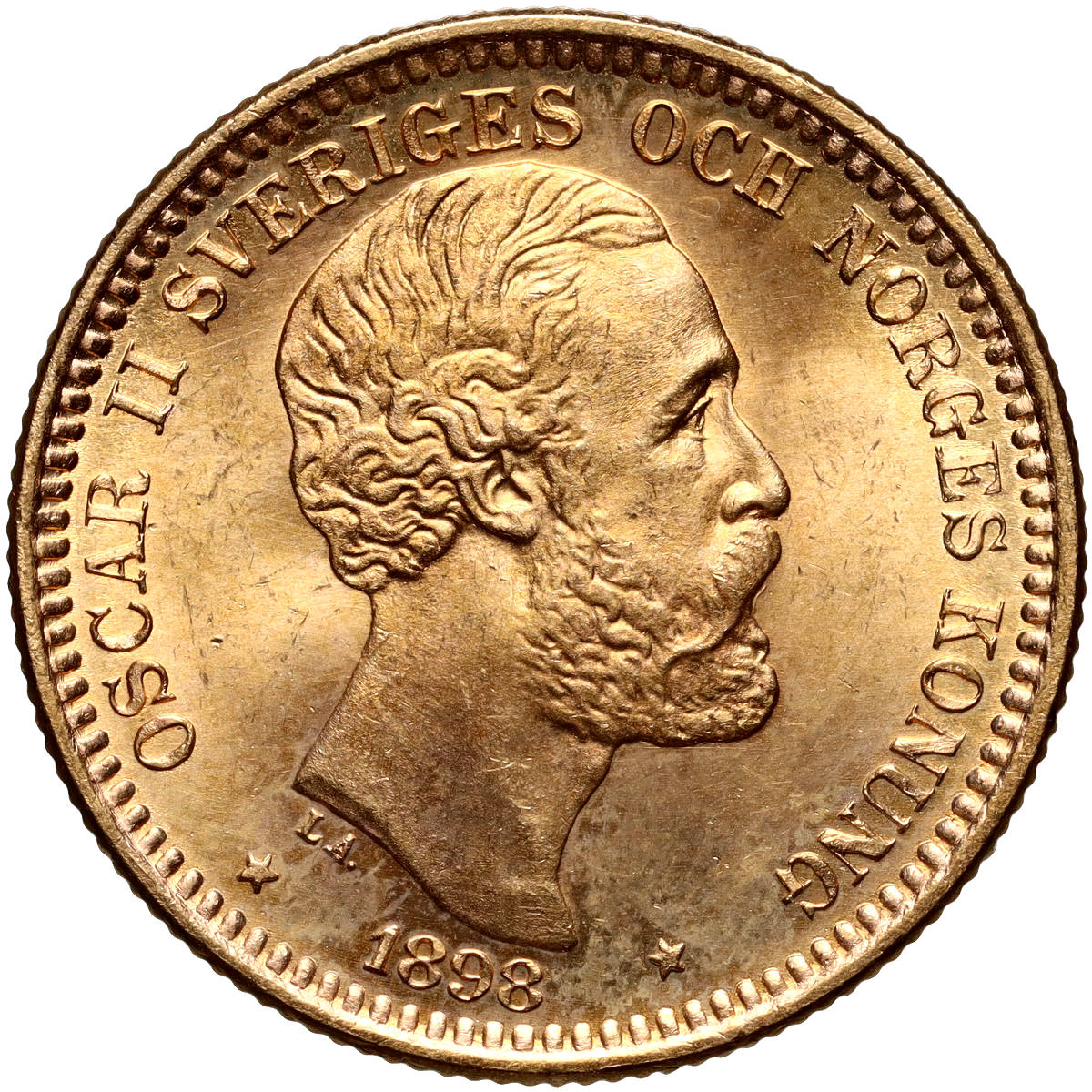 Szwecja, Oskar II, 20 koron 1898