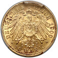 Niemcy, Prusy, Wilhelm II, 10 marek 1900 A, PCGS AU58