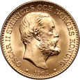 Szwecja, Oskar II, 10 koron 1901
