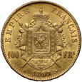 Francja, Napoleon III, 100 franków 1869 A