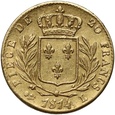 Francja, Ludwik XVIII, 20 franków 1814 L, Bayonne