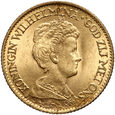 10. Holandia, Wilhelmina, 10 guldenów 1917