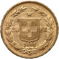191. Szwajcaria, 20 franków 1896 B
