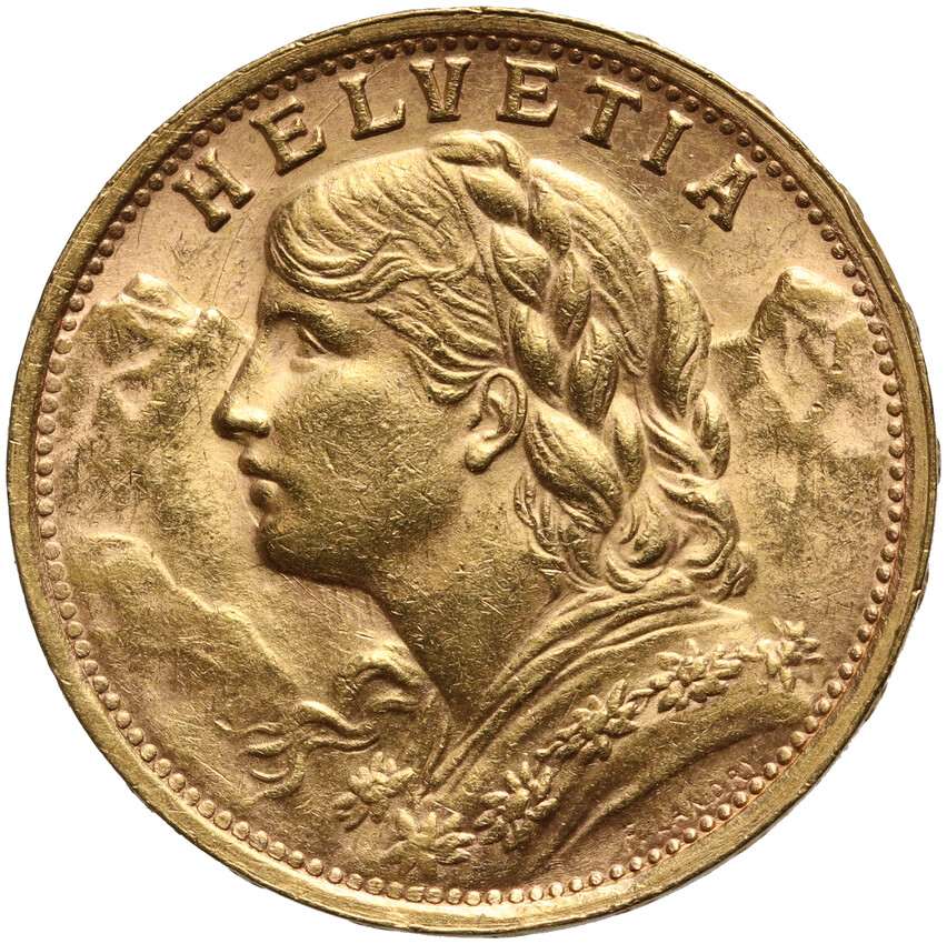 Szwajcaria, 20 franków 1935 LB