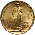 Watykan, Pius XI, 100 lirów 1933/1934