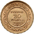 Tunezja, 20 franków 1904 A
