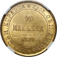 Finlandia, 10 marek 1879 S, Helsinki, NGC MS62 #MA