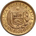 Peru, 1 libra 1907, Lima