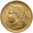 Szwajcaria, 20 franków 1886