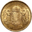 127. Węgry, Franciszek Józef I, 20 koron 1894 KB