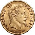 Francja, Napoleon III, 5 franków 1865 A, Paryż