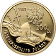 Polska, III RP, 200 złotych 2007, Rycerz ciężkozbrojny