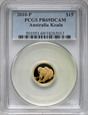 Australia, 15 dolarów 2010 P, Koala, PCGS PR69, 1/10 oz Au999