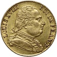 Francja, Ludwik XVIII, 20 franków 1815 R, Londyn