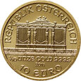 Austria, 10 euro 2011, Filharmonia 1/10 uncji złota