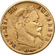 Francja, Napoleon III, 5 franków 1864 A, Paryż