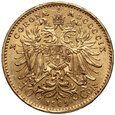 Austria, Franciszek Józef I, 10 koron 1909, Mała głowa