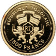 Togo, 1500 franków 2007, Atlas