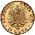Niemcy, Badenia, Fryderyk, 10 marek 1877 G