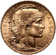 736. Francja, 20 franków 1908, Kogut
