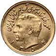 Iran, Mohammad Reza Pahlawi, 1/2 Pahlavi SH1354 (1975)