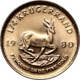 RPA, Krugerrand 1980, 1/4 uncji złota