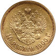416. Rosja, Mikołaj II, 10 rubli 1900