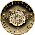 Liechtenstein, Jan Adam II, Zestaw 50 i 10 franków 1990