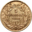 Francja, Napoleon III, 5 franków 1868 A, Paryż