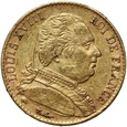 Francja, Ludwik XVIII, 20 franków 1815 A, Paryż