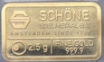 Złoto, sztabka, 2,5 g Au999, Schone Amsterdam, Filip II Śmiały